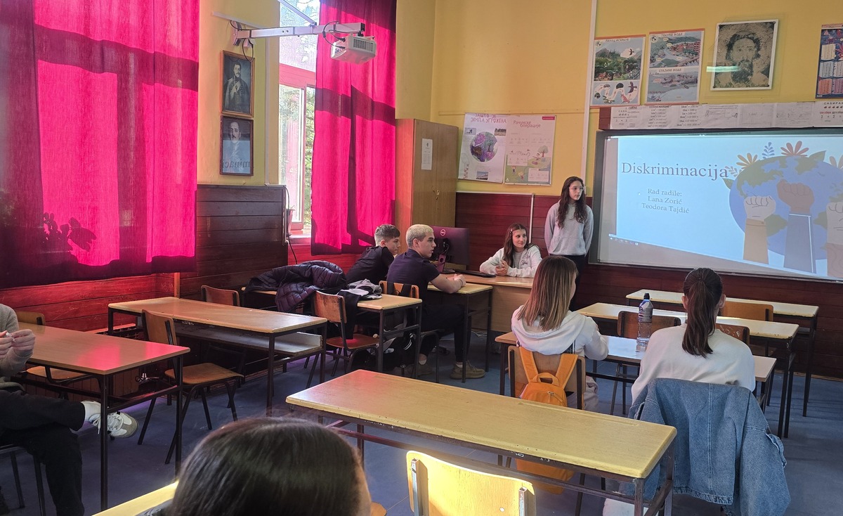 Излагање ученика 7. разреда на тему толеранције, предрасуда и дискриминације
