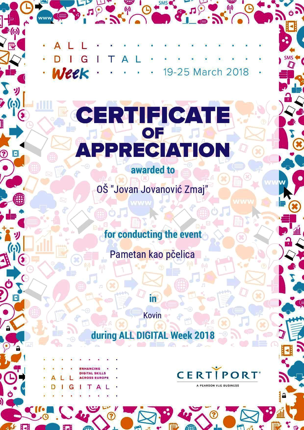 Certificate Pametan