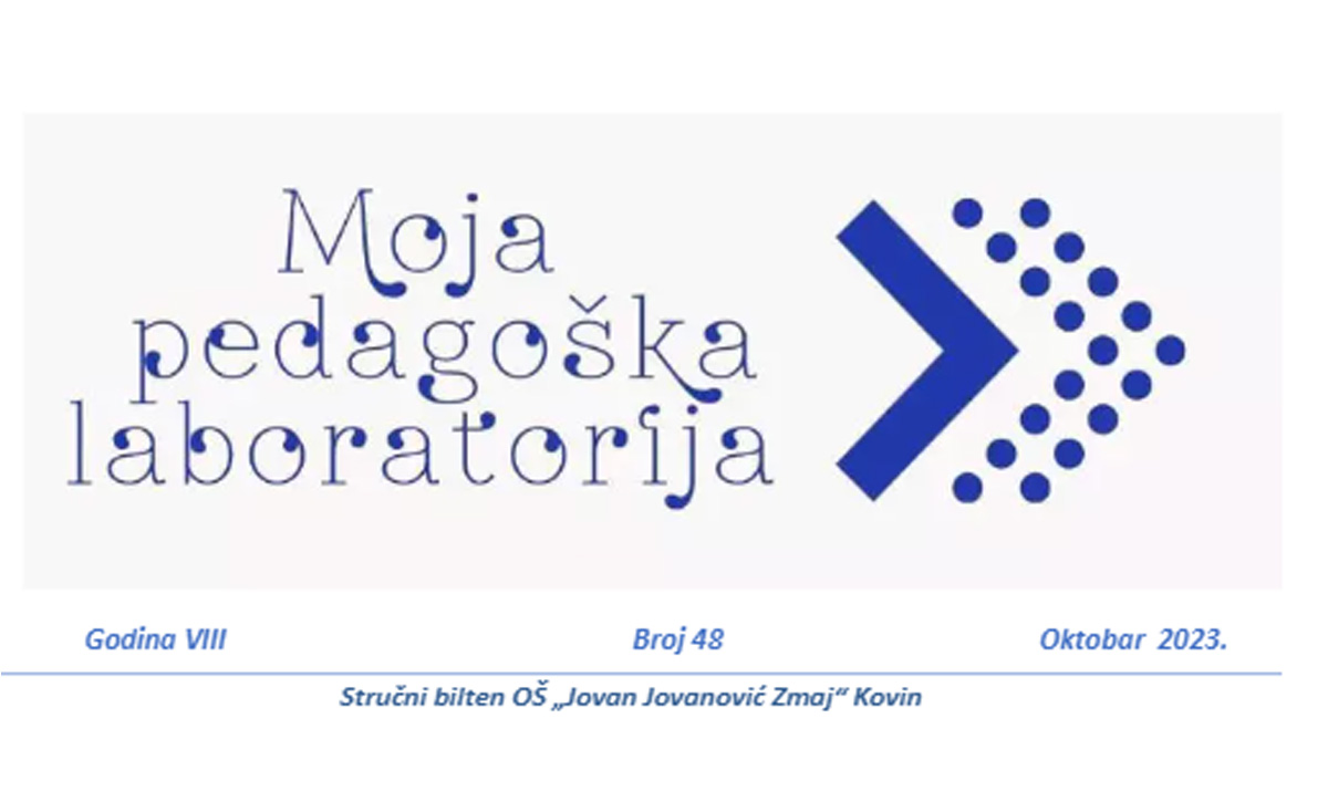 Нови број стручног билтена наше школе „Моја педагошка лабораторија“