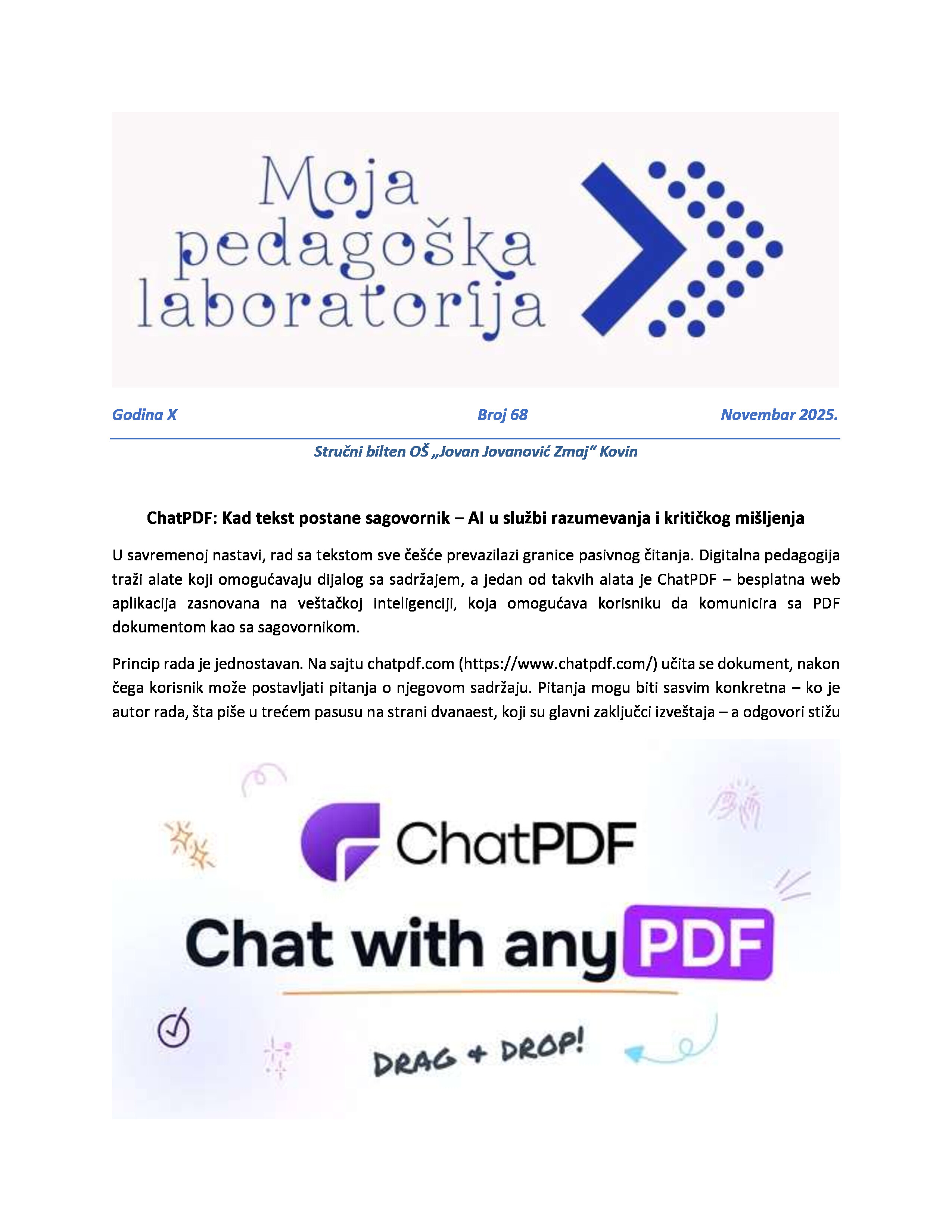 Inovativni pristupi nastavi informatike