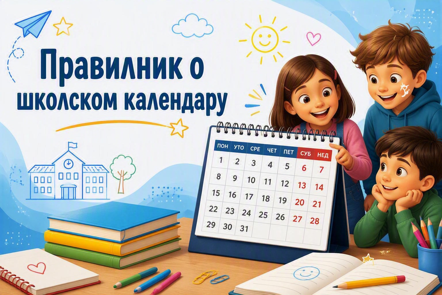 Правилник о школском календару за школску 2026/2027. годину