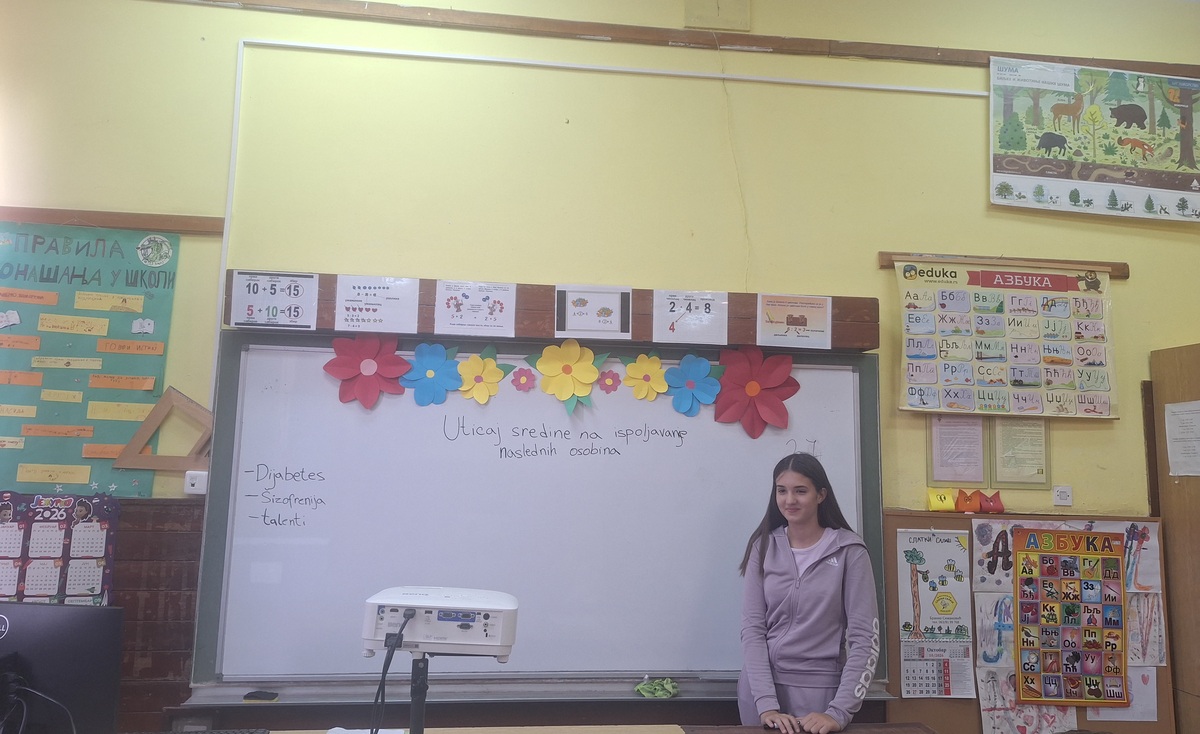 НОВА НАСТАВНИЦА БИОЛОГИЈЕ МАКАР НА ЈЕДАН ЧАС